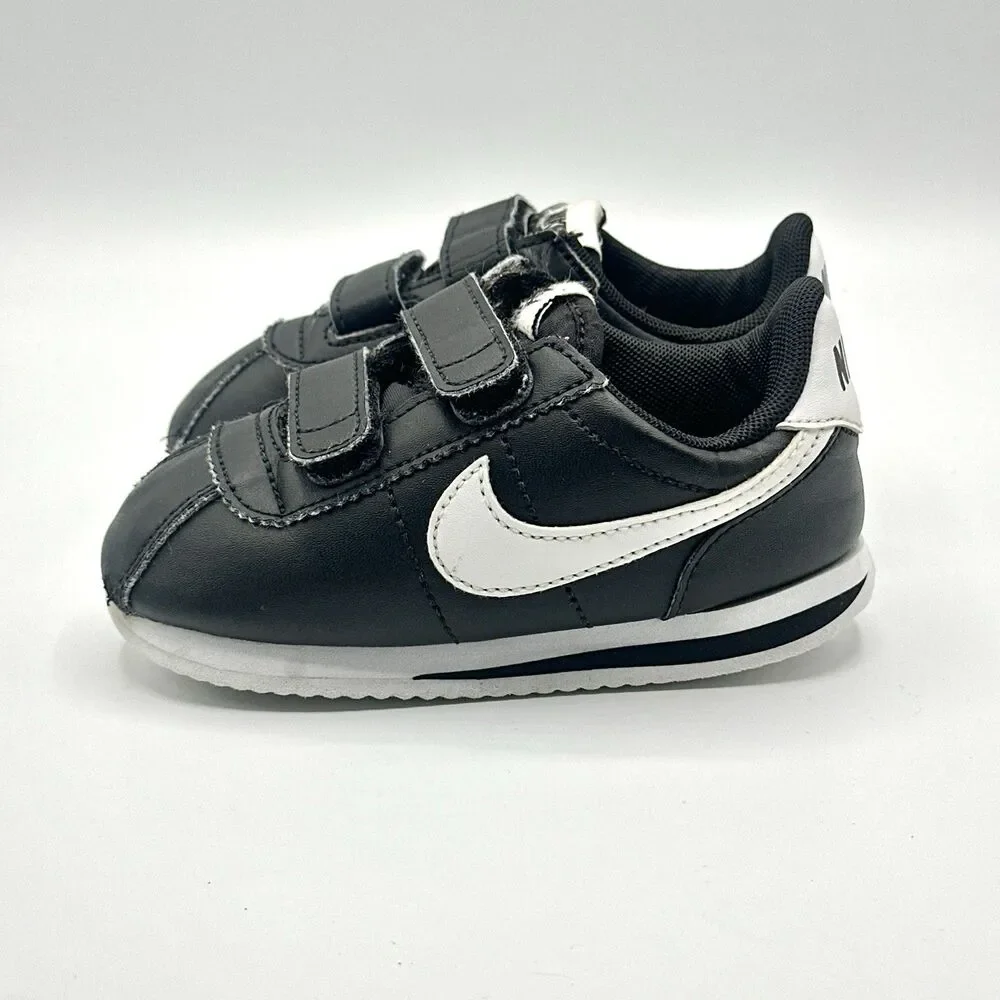 Nike Shoes Cortez Toddler 8C Black White Sneakers 904769-001